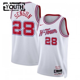 NBA Børn Trøje Houston Rockets Alperen Sengun 2025-26 Nike City Edition Hvid Swingman